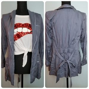 Blazer with Piping Detail